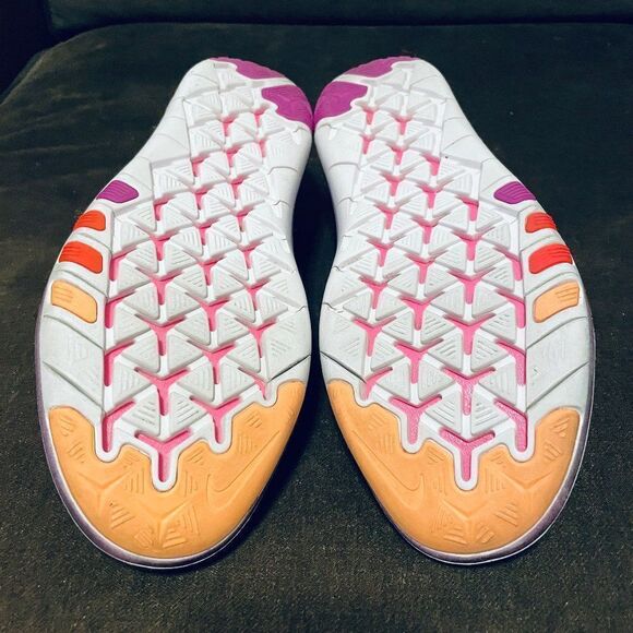 Nike Free Flyknit Transform Purple and Orange Running Shoes item 833410-500 7.5 - Picture 5 of 8